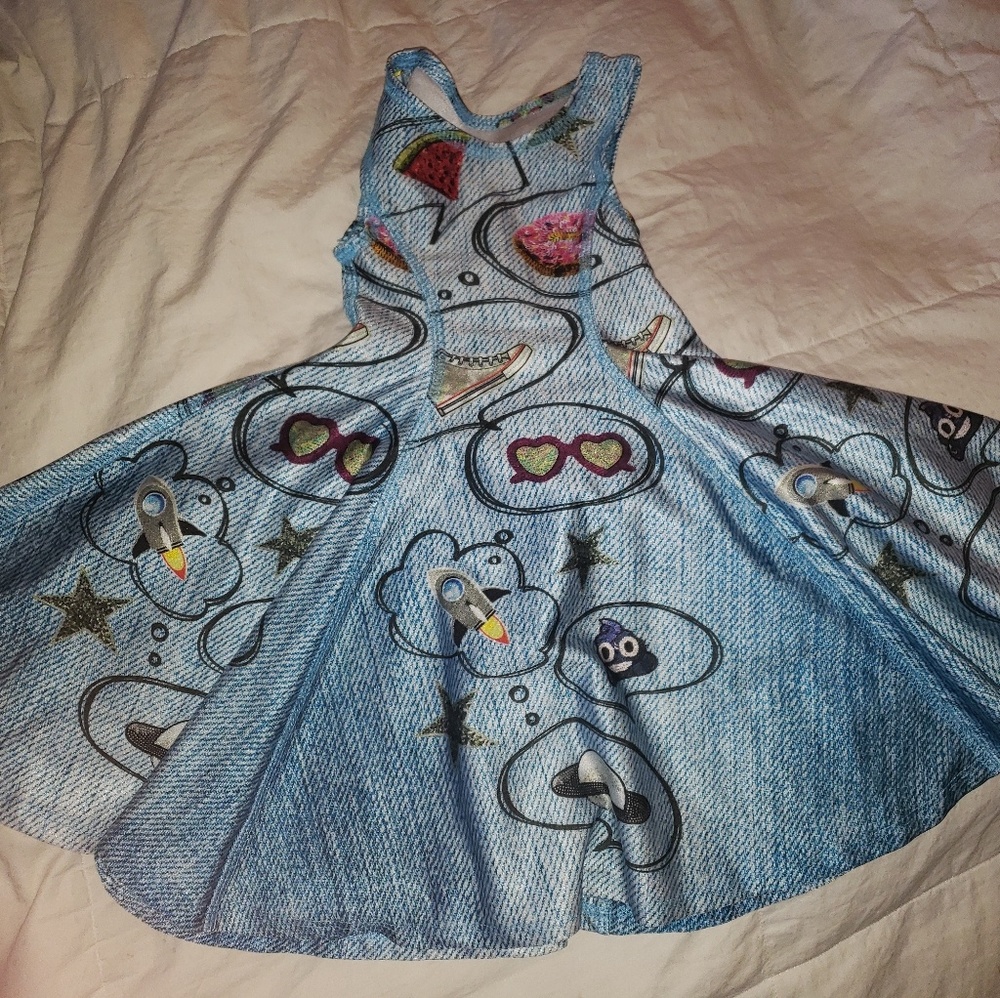 Zara Terez Emoji Jean Print dress- Worn Once
